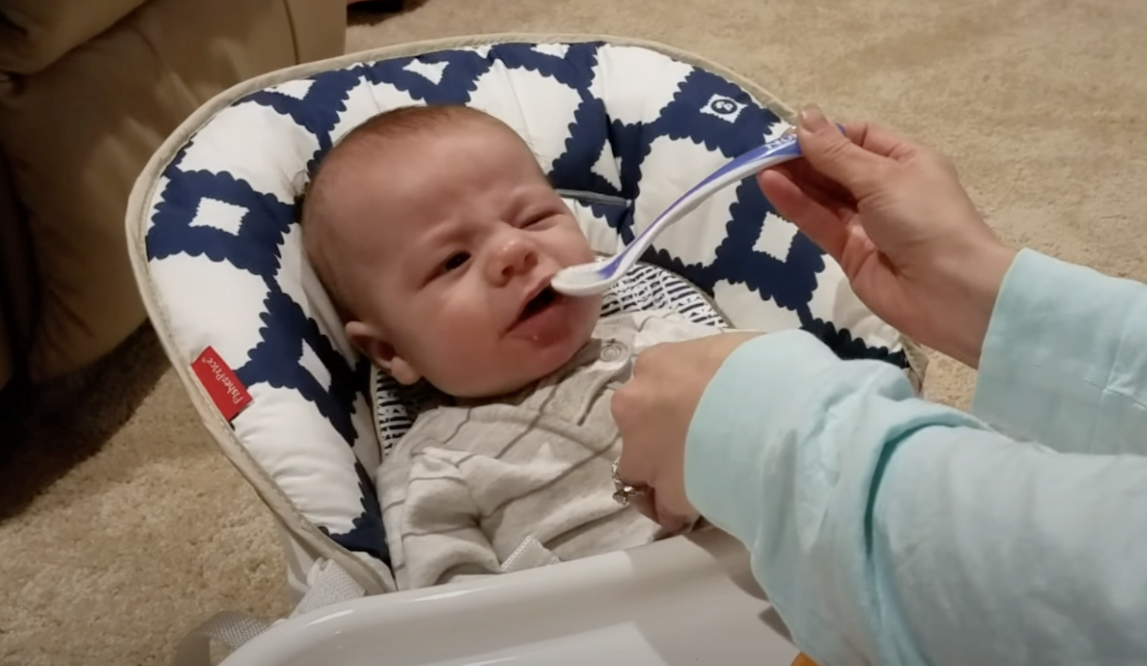 baby-tries-cereal-for-the-first-time-hilarious-reaction-baby-story